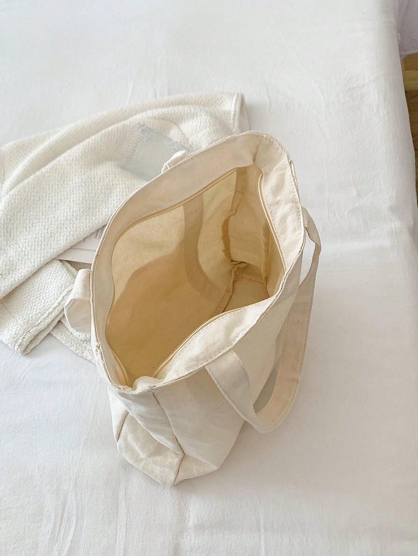 Torba canvas w kolorze białym – widok ogólny