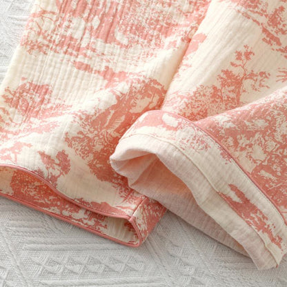 Komplet piżamy kimono – swobodny krój, widok z boku