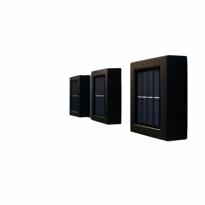 Nowoczesna Lampa Solar LED do Ogrodu, Wodoodporna, Bezprzewodowa, Ekologiczne Oświetlenie Na Ścianę - 4 szt.