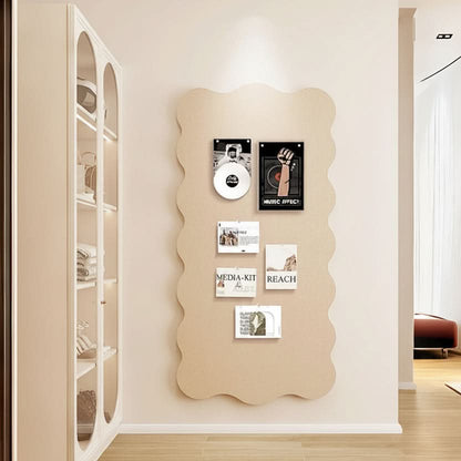 Dekoracyjna tablica filcowa 60x120 cm w kolorze jasny wielbłądzi z pinezkami