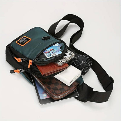 Torba crossbody kolor zielony – widok z przodu