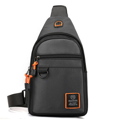 Wodoodporna torba na ramię crossbody z wieloma kieszeniami – widok z przodu