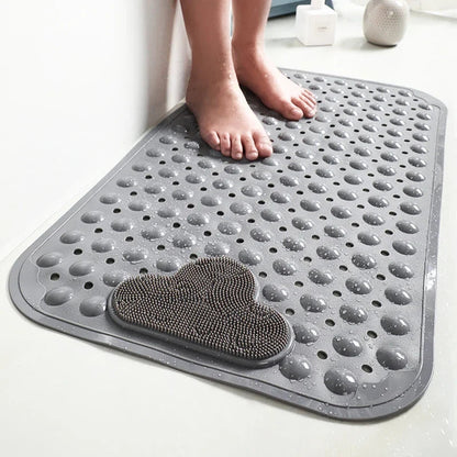 Antypoślizgowa Mata Łazienkowa z PVC z Funkcją Masażu – 70x40 cm, Przezroczysta, Bezpieczeństwo i Komfort w Łazience 0