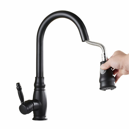 Bateria kuchenna z wyciąganą wylewką – Nowoczesny kran z mosiądzu, idealny do zlewozmywaka, funkcjonalny i elegancki design 1