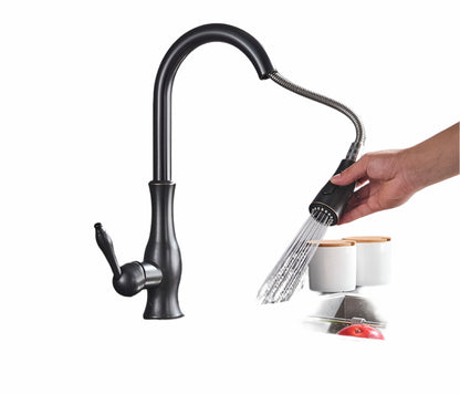 Bateria kuchenna z wyciąganą wylewką – Stal nierdzewna, ergonomiczny kran zlewozmywakowy do nowoczesnej kuchni 2