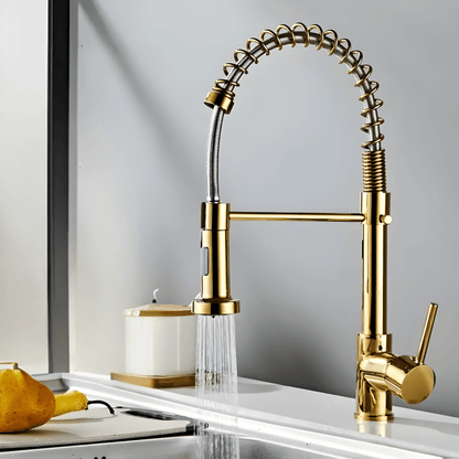 Bateria kuchenna ze stali nierdzewnej z wyciąganą wylewką – Nowoczesny kran kuchenny do stylowych wnętrz 0