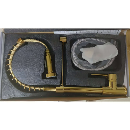 Bateria kuchenna ze stali nierdzewnej z wyciąganą wylewką – Nowoczesny kran kuchenny do stylowych wnętrz 4