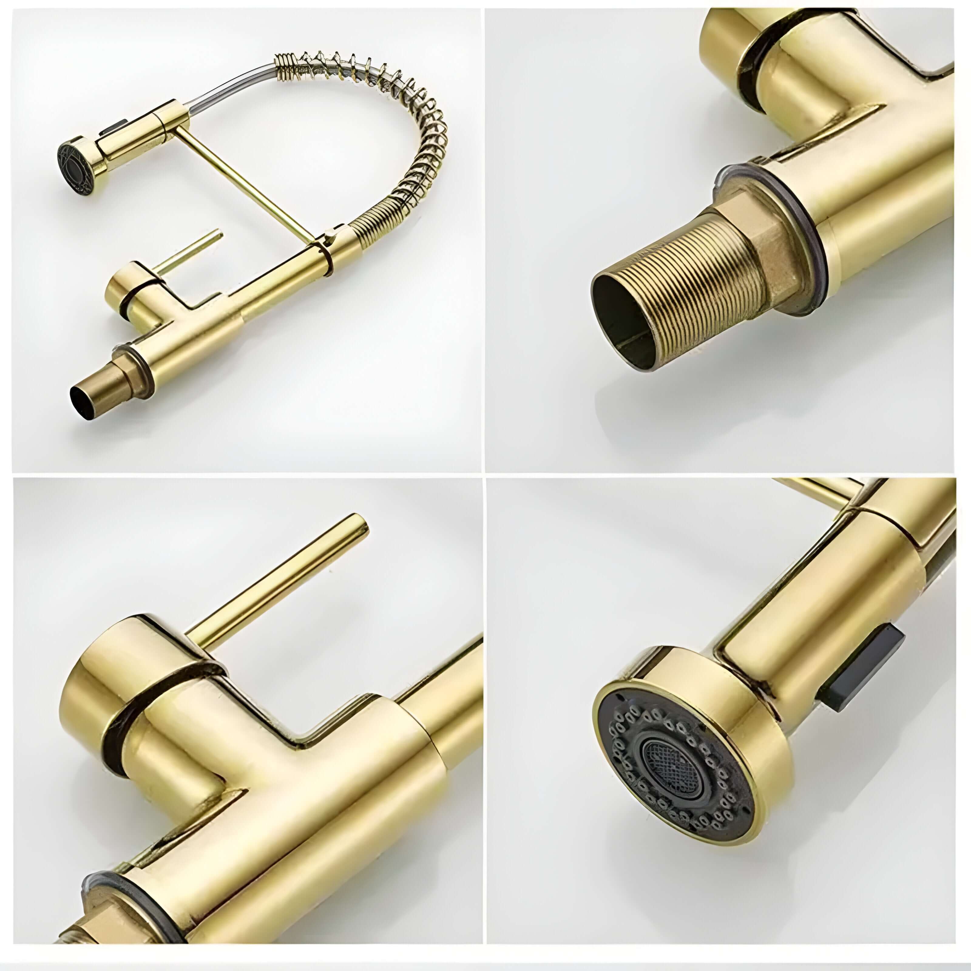 Bateria kuchenna ze stali nierdzewnej z wyciąganą wylewką – Nowoczesny kran kuchenny do stylowych wnętrz 5