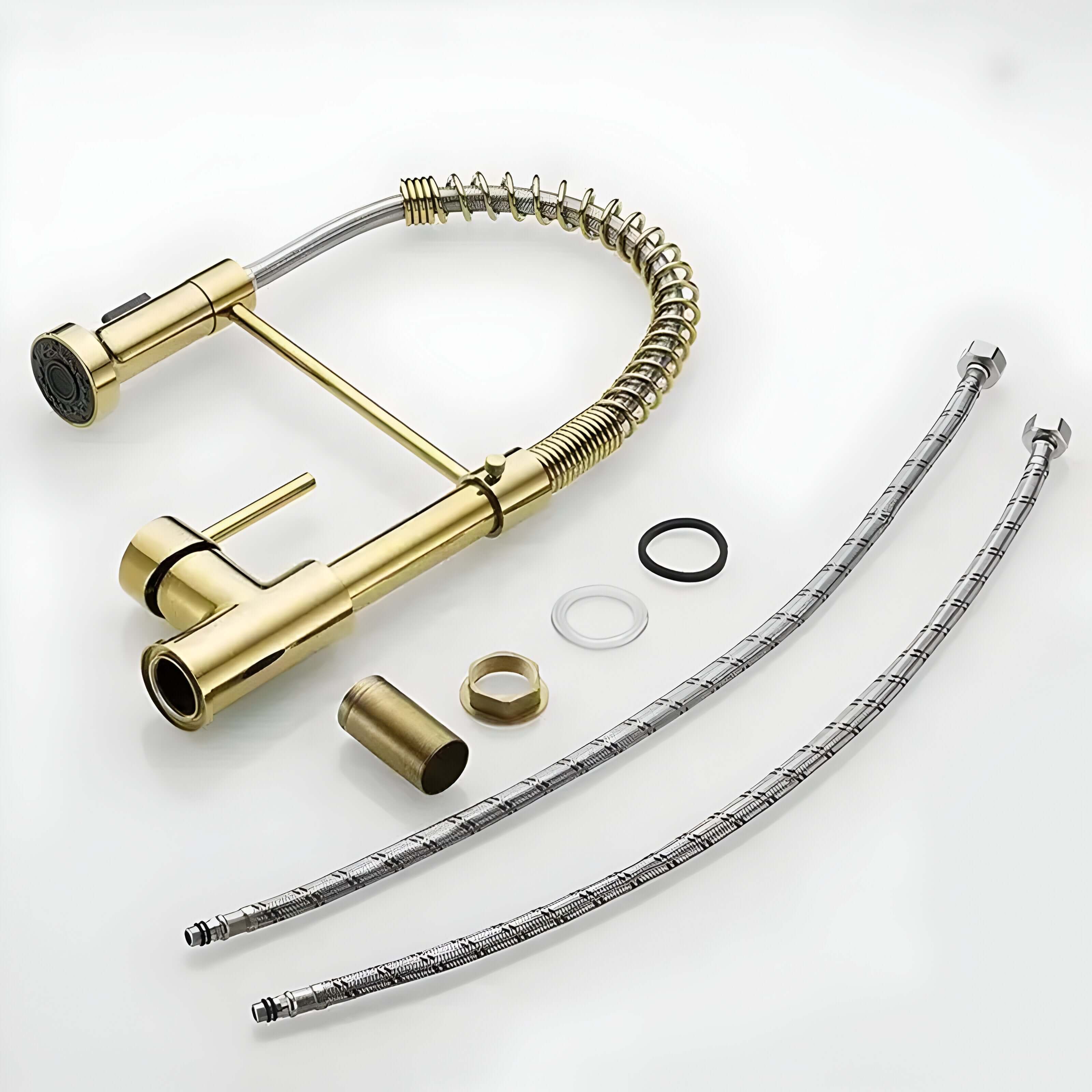 Bateria kuchenna ze stali nierdzewnej z wyciąganą wylewką – Nowoczesny kran kuchenny do stylowych wnętrz 8