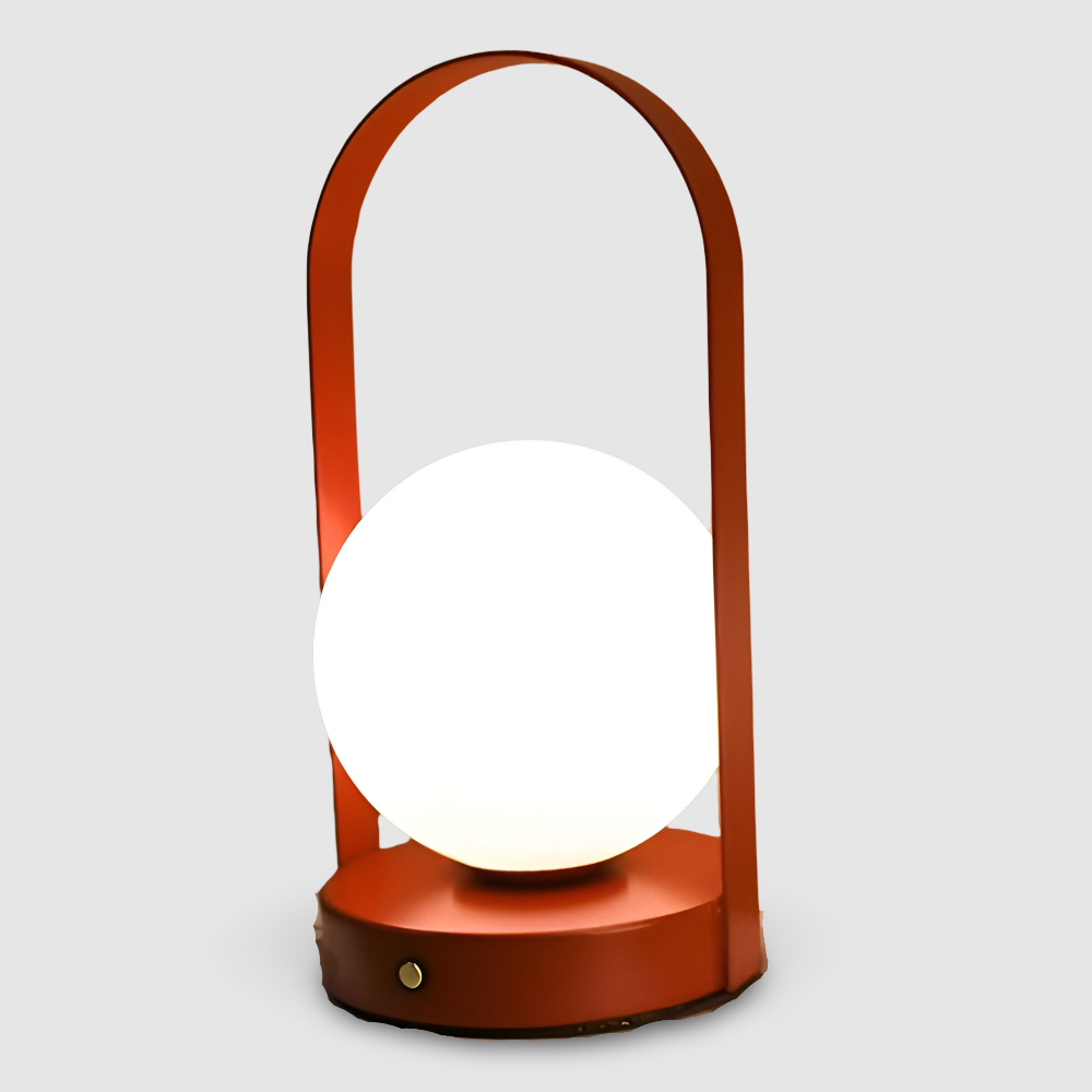 Bezprzewodowa Lampa Stołowa LED Orbita – Elegancka Lampka Nocna do Salonów, Regulowane Światło, Odporna na Rdzę, Akumulatorowa 11