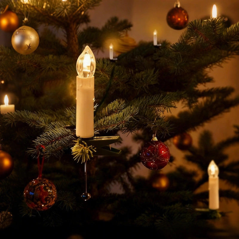 Błyskotliwe Bezprzewodowe Świece Świąteczne – Migoczący Blask Tworzy Magię Świąt [Lampki] 0