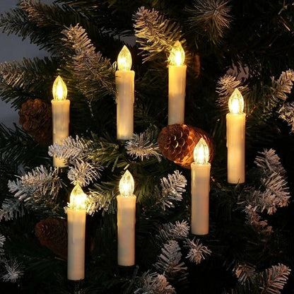 Błyskotliwe Bezprzewodowe Świece Świąteczne – Migoczący Blask Tworzy Magię Świąt [Lampki] 4