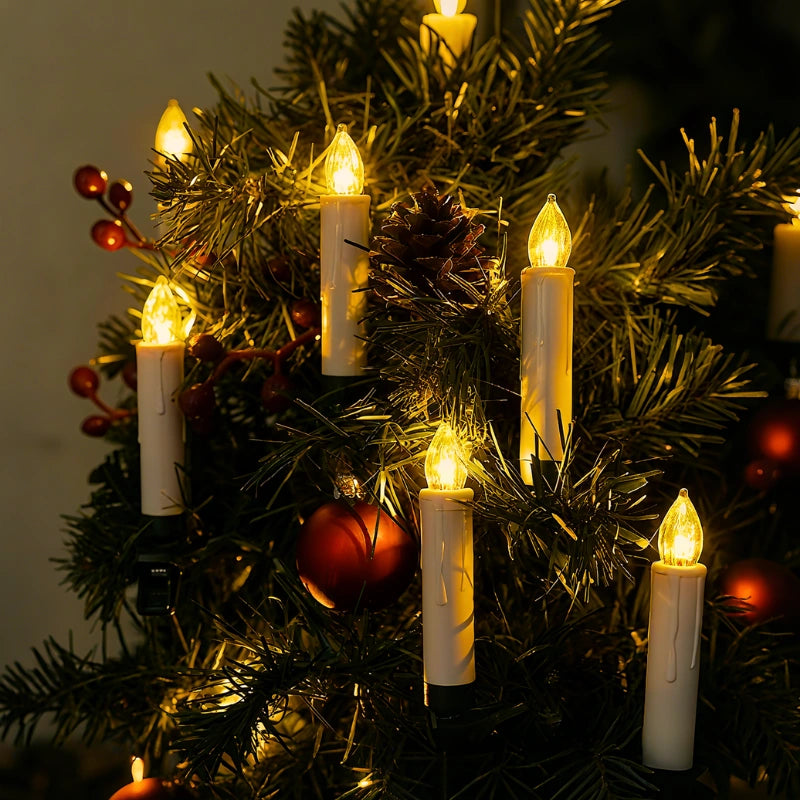 Błyskotliwe Bezprzewodowe Świece Świąteczne – Migoczący Blask Tworzy Magię Świąt [Lampki] 5
