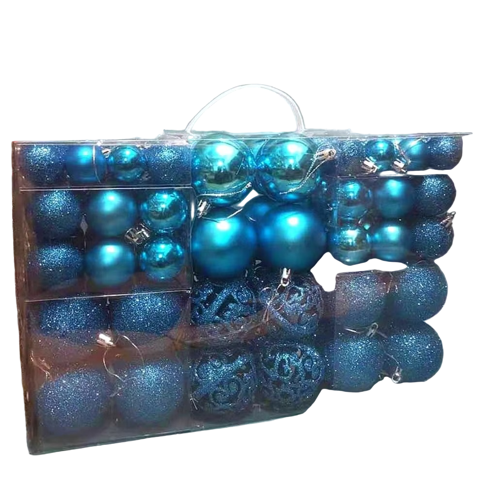 Bombki Choinkowe 100 sztuk – Duży Komplet Ozdób na Święta i Przyjęcia 17