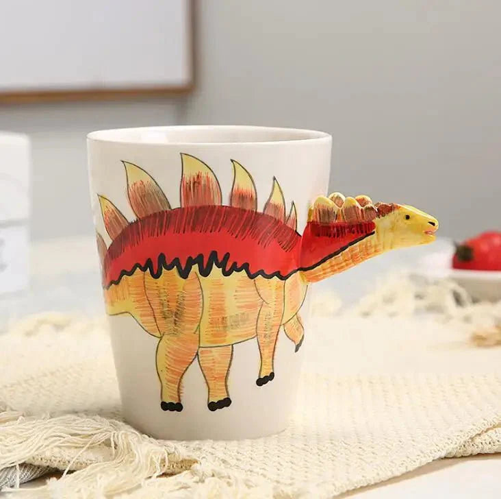 Ceramiczny Kubek Dinozaur 350ml – Ręcznie Malowany, Unikalny Design 3D, Idealny do Kawy i Herbaty 6