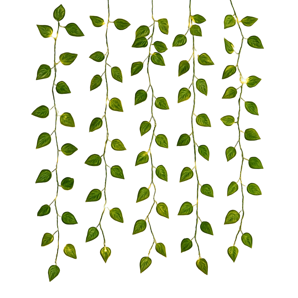 Energooszczędne Świąteczne Światła LED w Kształcie Zielonych Liści do Dekoracji – Bezpieczne dla Dzieci, Długotrwałe i Nowoczesne