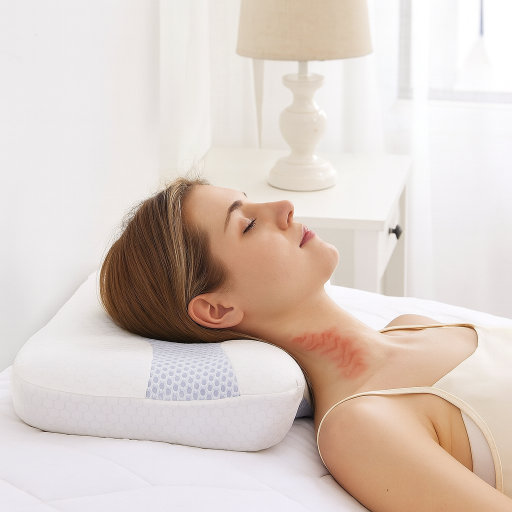 Ergonomiczna Poduszka z Memory Foam – Wsparcie Szyi, Redukcja Bólu, Regulowana Temperatura, Uniwersalna do Snu