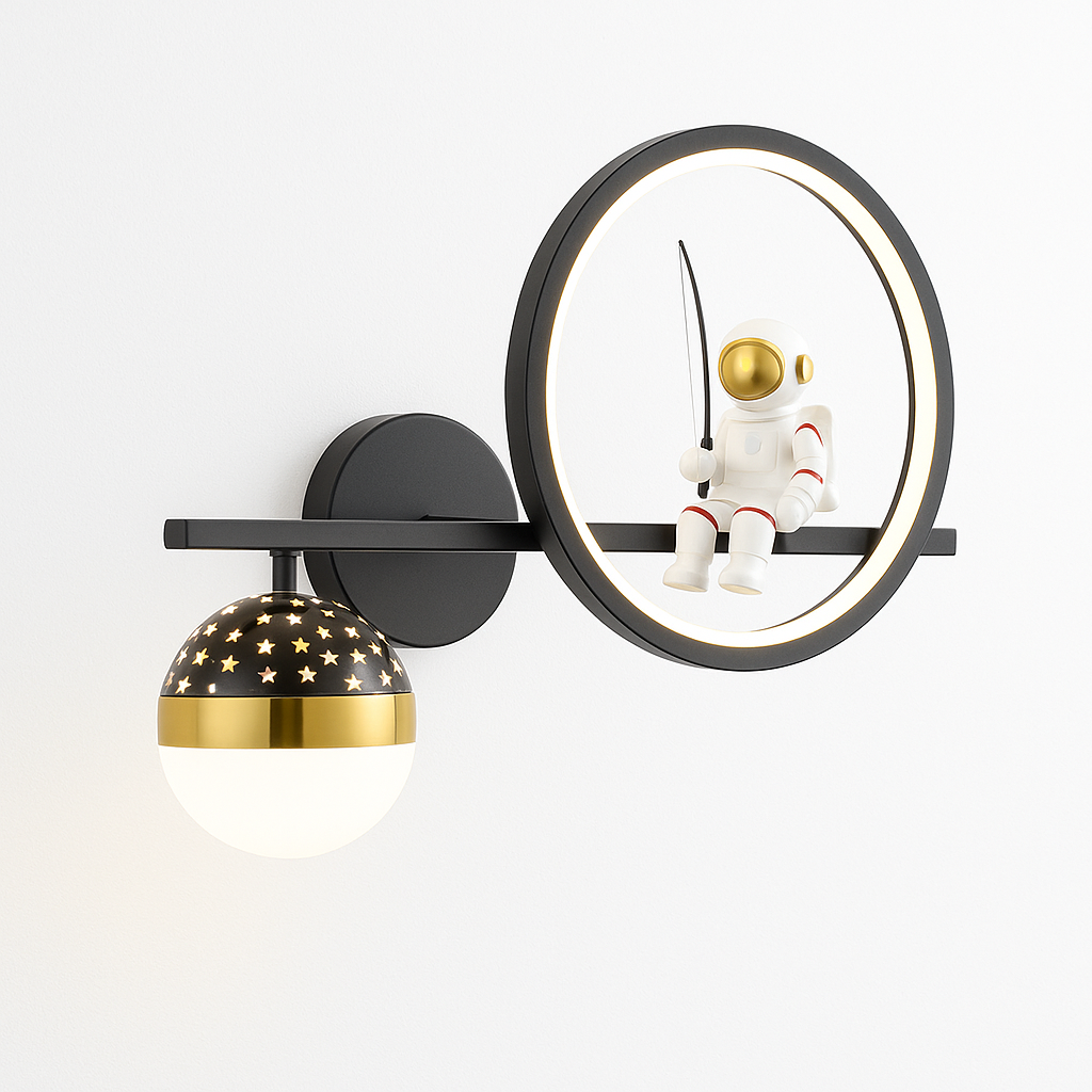 Lampa ścienna w kształcie gwiazdy do pokoju dziecięcego – Ciepłe białe światło, nowoczesny design