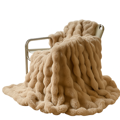 Ciepły Koc Fleece 100x160cm – Elegancki i Miękki Koc do Użytku w Domu i w Podróży