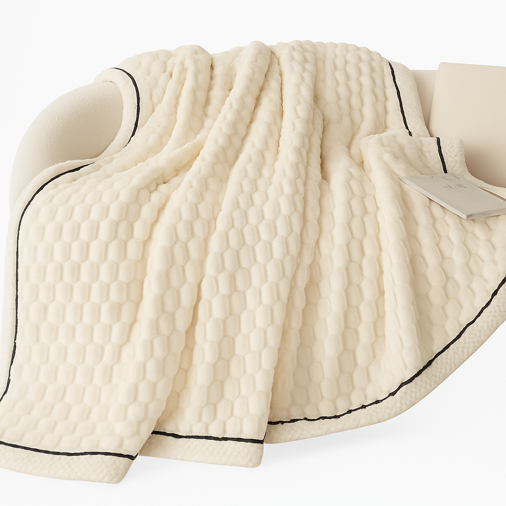 Gruby Ciepły Koc Fleece, Miękki i Stylowy, Idealny do Sofy i Łóżka – 120x200 cm, 150x200 cm, 200x230 cm