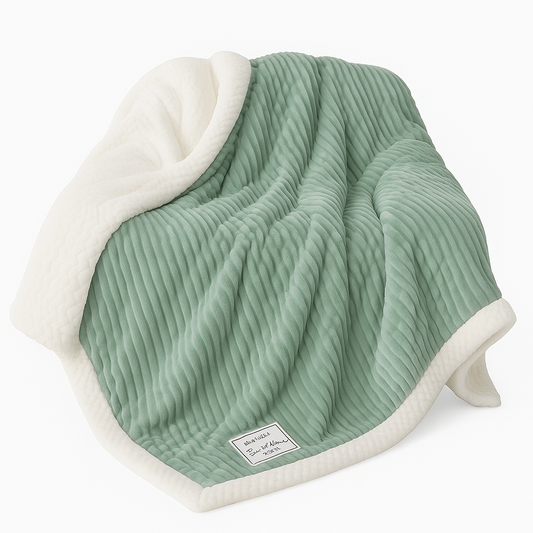 Gruby Koc Fleece 100x150 cm – Ciepły i Miękki Koc Idealny na Zimowe Wieczory, Wysoka Jakość, Łatwe Czyszczenie