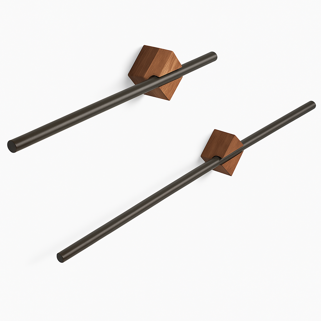 Uchwyt na Ręczniki z Mosiądzu – Minimalistyczny Złoty Wieszak do Łazienki, Odporność na Wilgoć i Korozję