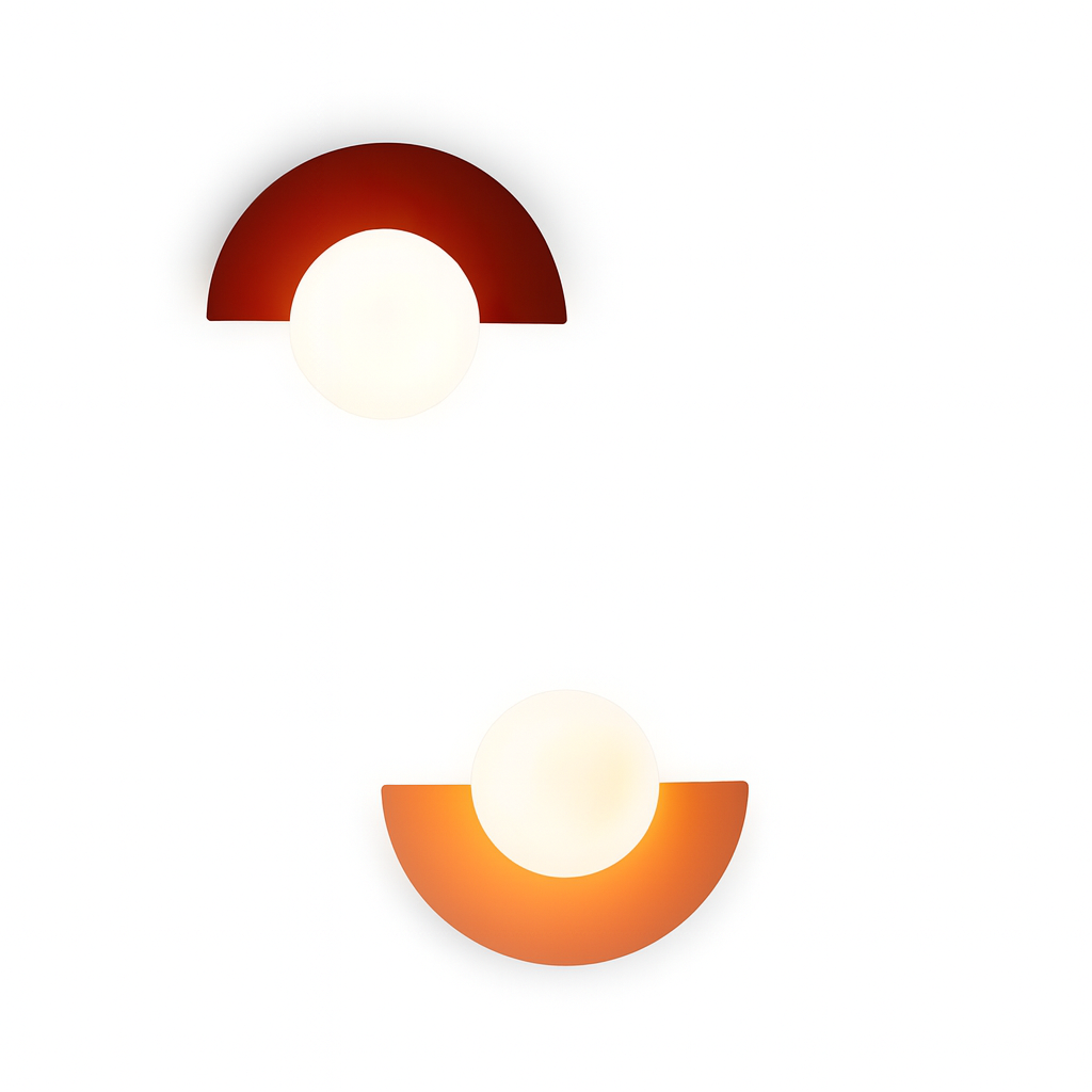 Lampa Ścienna Półokrągła Everest w Stylu Nordyckim – 6 Kolorów do Wyboru