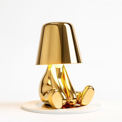 Nowoczesna Złota Lampa Stołowa LED Bezprzewodowa z Dotykowym Włącznikiem – Idealna do Salonu i Sypialni