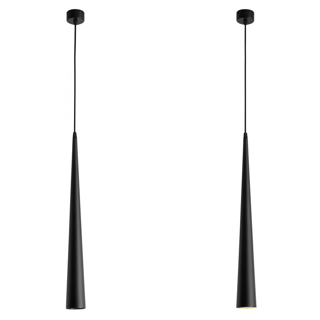 Nowoczesna Lampa Wisząca LED z Aluminiowym Stożkiem – Stylowa Lampa do Salonu, Jadalni i Kuchni, Regulowane Oświetlenie