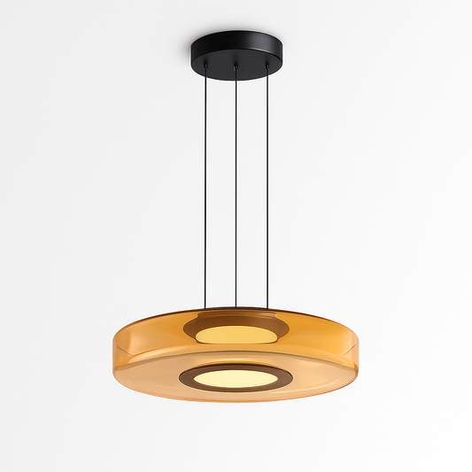 Szklana Lampa Wisząca w Stylu Bauhaus z Regulowaną Wysokością – Nowoczesne Oświetlenie do Salonu 3000K