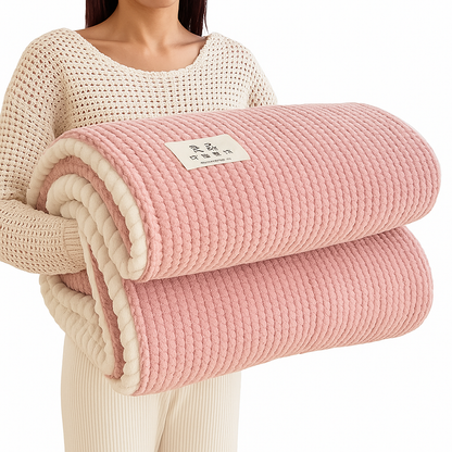 Ciepły Koc na Sofę King w Elegancki Wzór Kraty – Miękki i Przytulny, Idealny do Domu