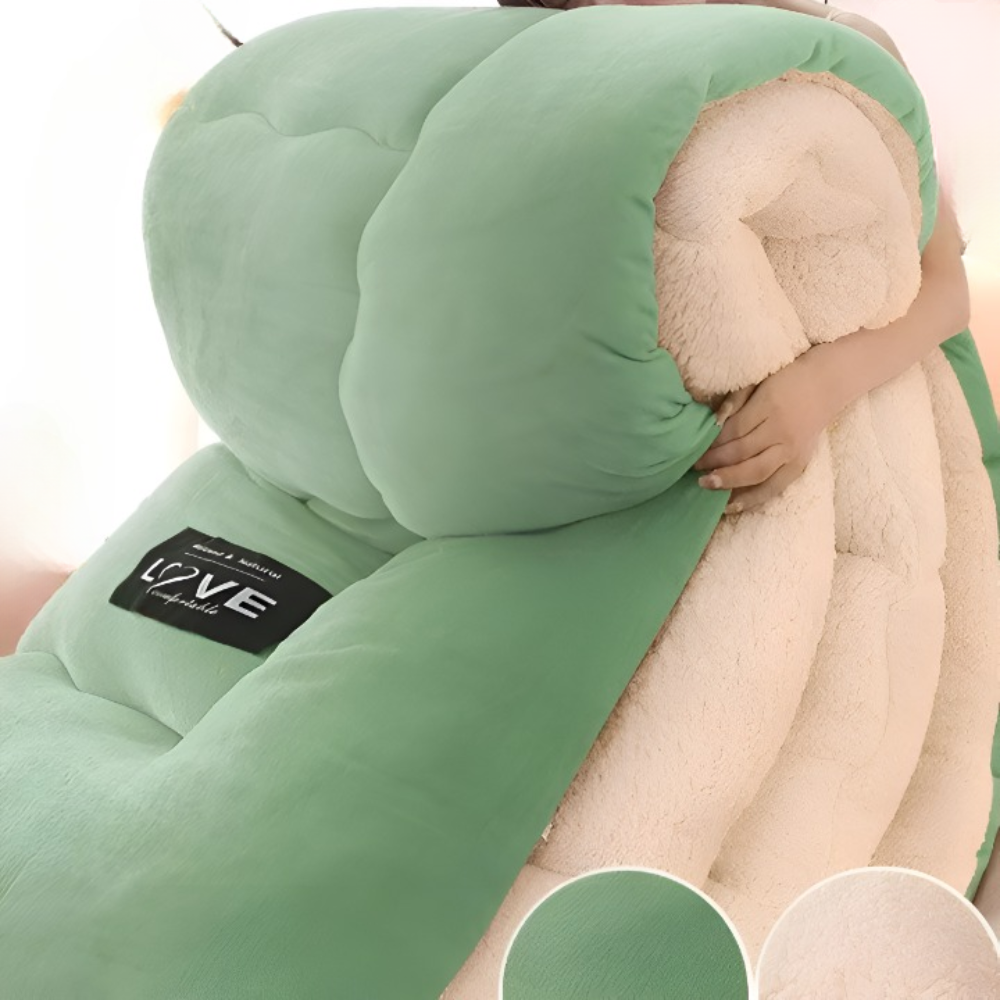 Ciepły Gruby Koc Wełniany 150x200cm – Oddychający Materiał, Idealny na Zimowe Noce 11