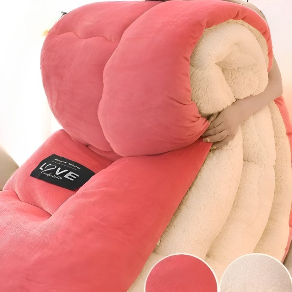 Ciepły Gruby Koc Wełniany 150x200cm – Oddychający Materiał, Idealny na Zimowe Noce 12