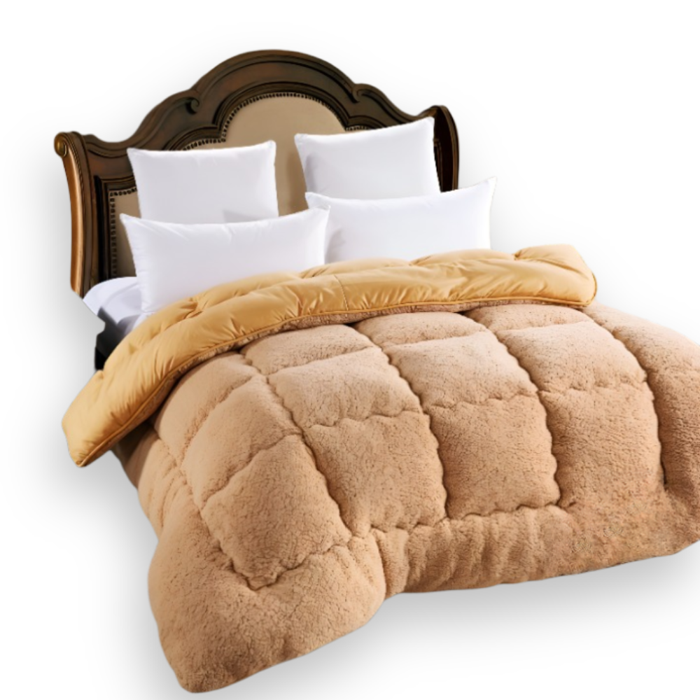 Ciepły Gruby Koc Wełniany 150x200cm – Oddychający Materiał, Idealny na Zimowe Noce 9