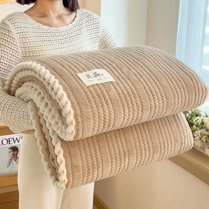 Ciepły Koc na Sofę King w Elegancki Wzór Kraty – Miękki i Przytulny, Idealny do Domu 11