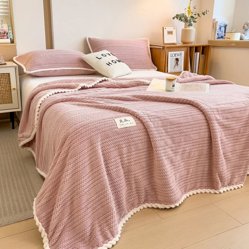 Ciepły Koc na Sofę King w Elegancki Wzór Kraty – Miękki i Przytulny, Idealny do Domu 3