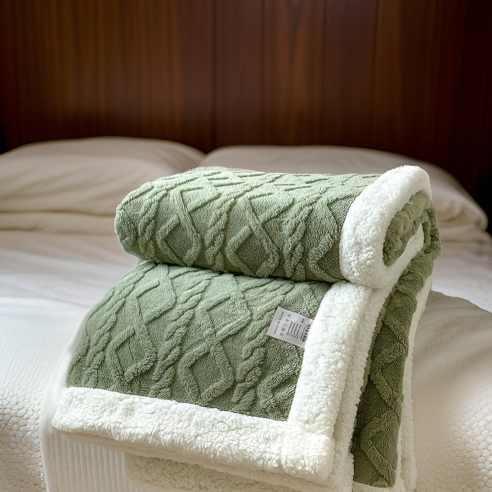 Ciepły Koc z Fleece Kashmira, Elegancki i Gruby, Idealny na Zimowe Noce – 100x150 cm, 150x200 cm, 200x230 cm 16