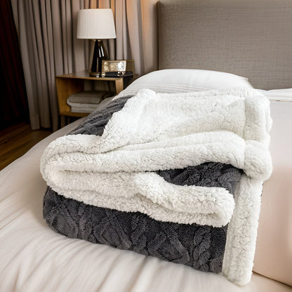 Ciepły Koc z Fleece Kashmira, Elegancki i Gruby, Idealny na Zimowe Noce – 100x150 cm, 150x200 cm, 200x230 cm 8