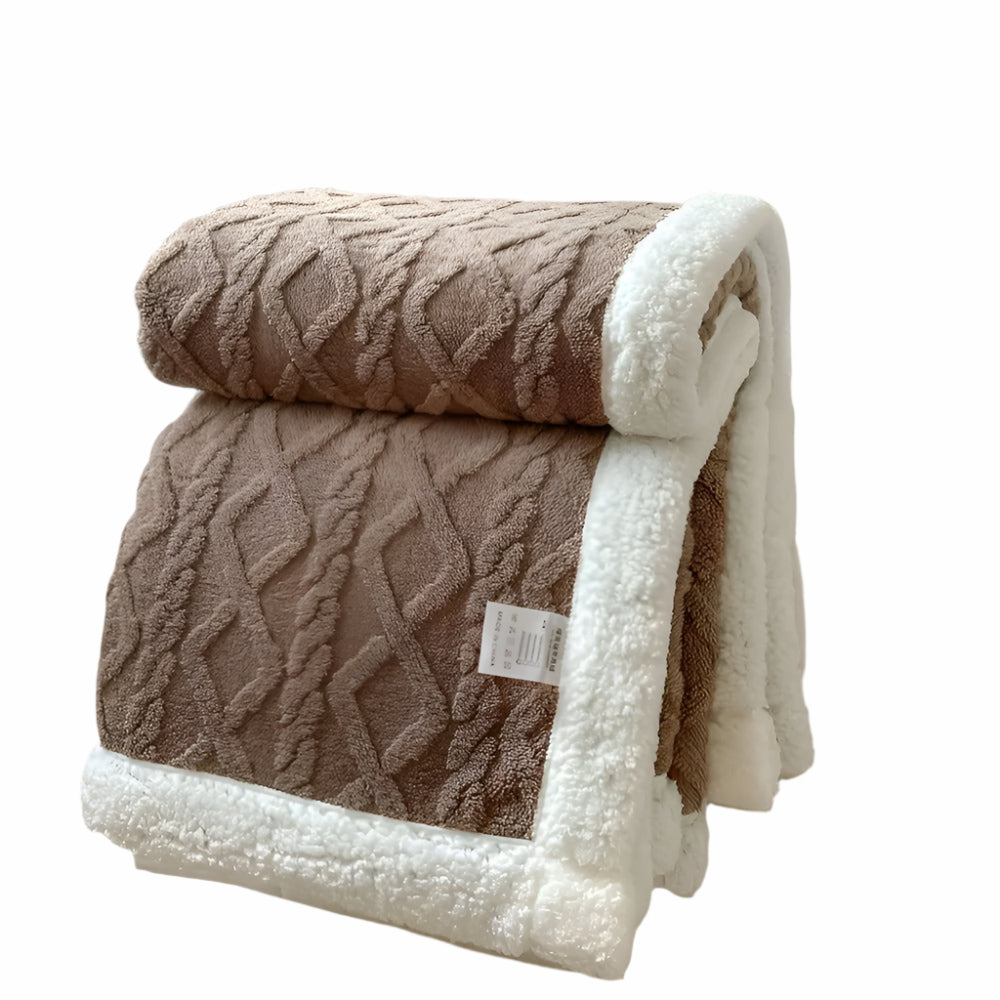 Ciepły Koc z Fleece Kashmira, Elegancki i Gruby, Idealny na Zimowe Noce – 100x150 cm, 150x200 cm, 200x230 cm 9