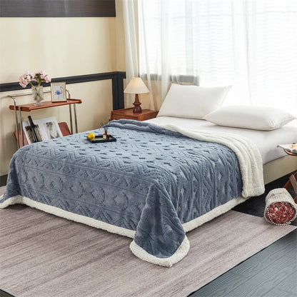 Ciepły Pluszowy Koc w Jednolitym Kolorze – Wielofunkcyjny Koc do Biura i na Drzemki, Łatwy w Pielęgnacji 8