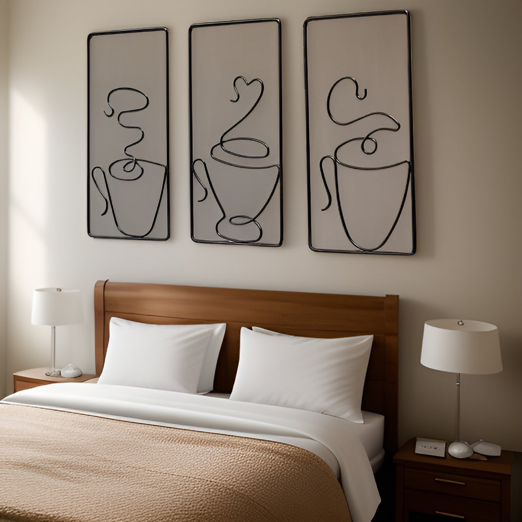 CuppaMood Ozdoba Ścienna – Estetyczna Filiżanka Kawy do Wnętrz i na Zewnątrz [dekoracja ścienna] 4