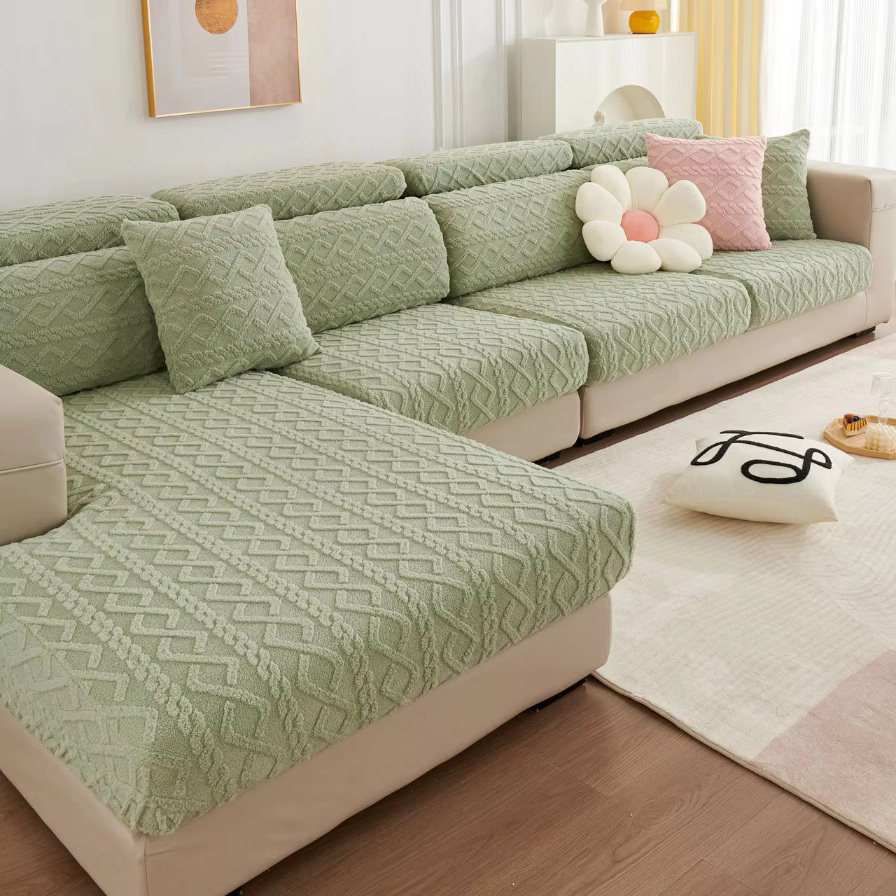 Czarna Narzuta na Sofę Coverfect – Elegancka Aksamitna Ochrona Przed Zabrudzeniami Narzuta na Sofę 3