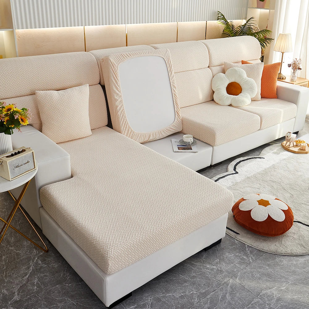 Czarna Sofa Coverfect Uniwersalny Pokrowiec na Sofę – Elastyczna Wodoodporna Tkanina Ochronna [pokrowiec na sofę] 1