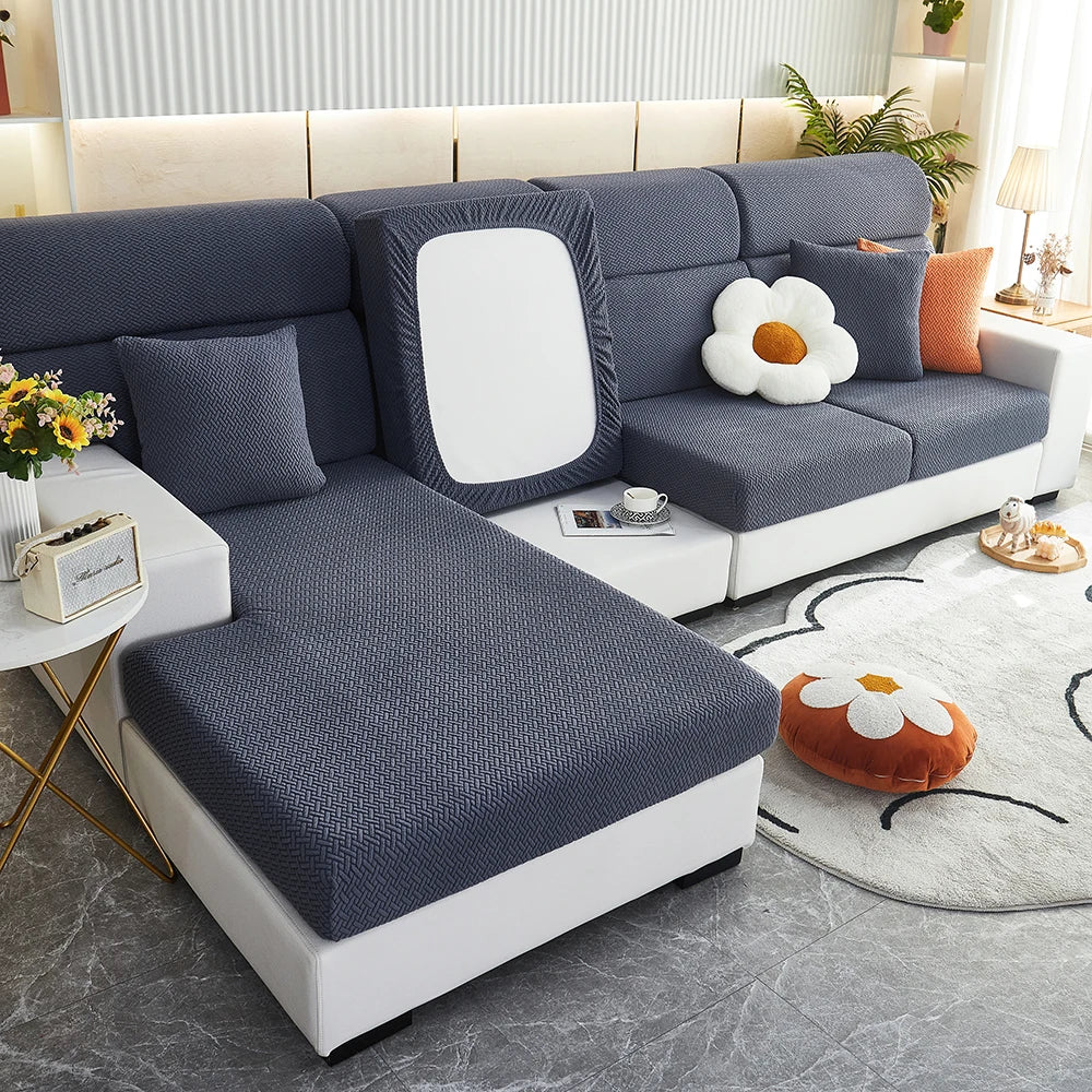 Czarna Sofa Coverfect Uniwersalny Pokrowiec na Sofę – Elastyczna Wodoodporna Tkanina Ochronna [pokrowiec na sofę] 4