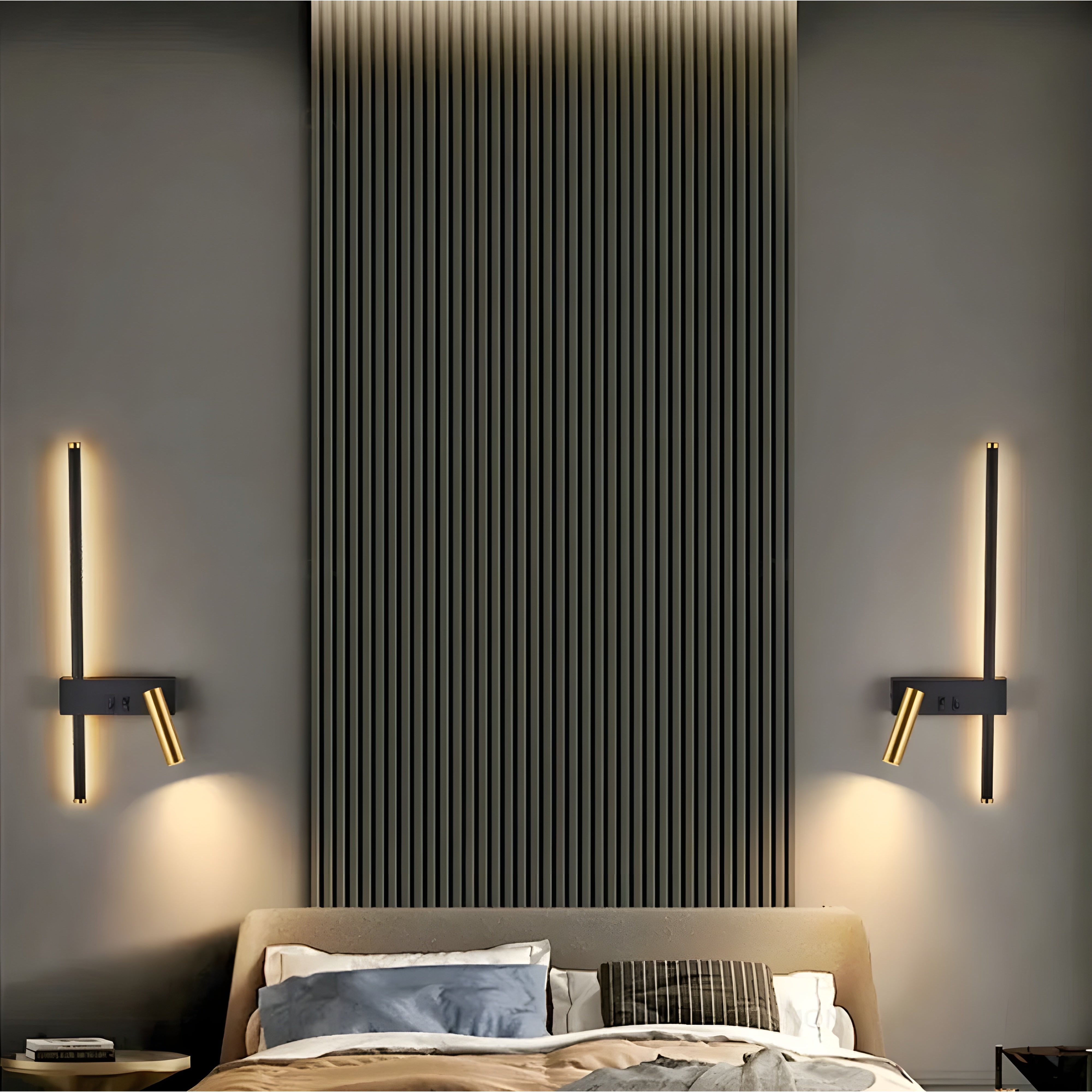 Czarny Kinkiet Ścienny LED z Przełącznikiem – Minimalistyczna Lampa na Ścianę do Salonu i Sypialni 5