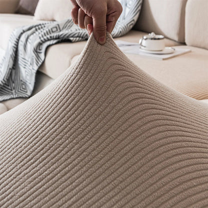 Czarny Sztruksowy Narzuta na Sofę – Rozciągliwy Materiał, Stylowy Design i Ochrona przed Zarysowaniami [narzuta na sofę] 6