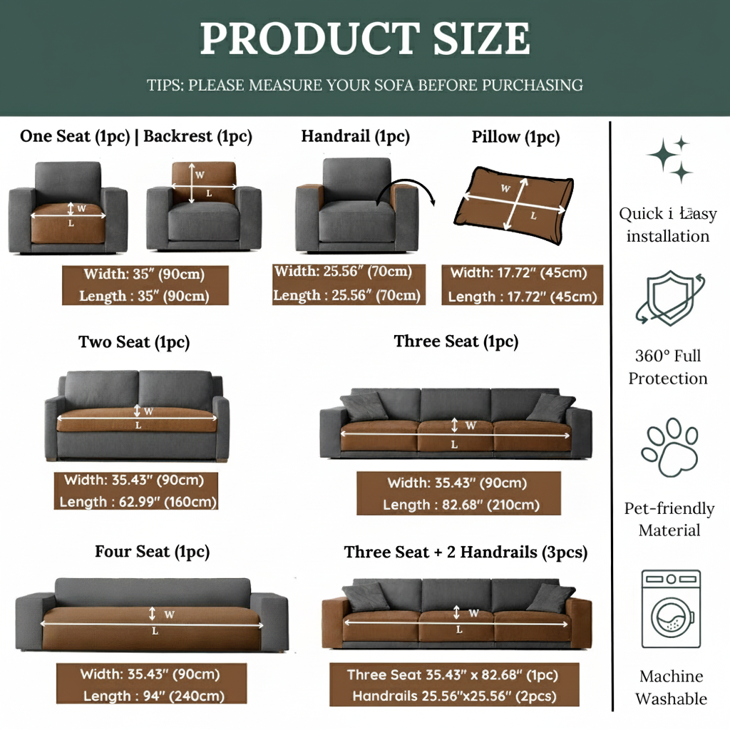 Czaruś Uniwersalny Pokrowiec na Sofę – Stylowy Design i Ochrona Mebli Pokrowiec na Sofę 7