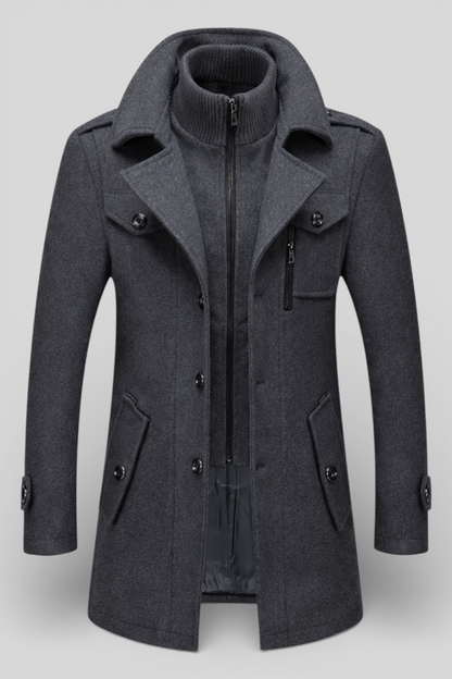 Kurtka zimowa męska w kolorze szarym