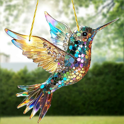 Dekoracje okienne Hummi Hummingbird dla kobiet – urocza szklana dekoracja okien i ogrodów 0