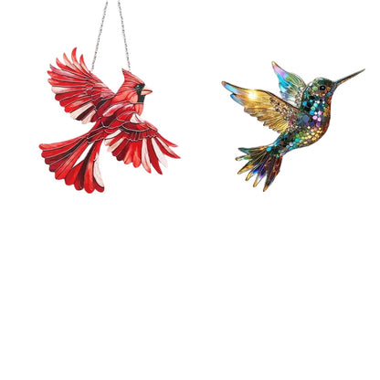 Dekoracje okienne Hummi Hummingbird dla kobiet – urocza szklana dekoracja okien i ogrodów 1